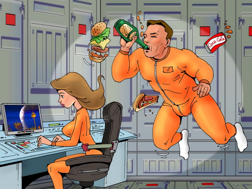 Хентай.порно.космонавт