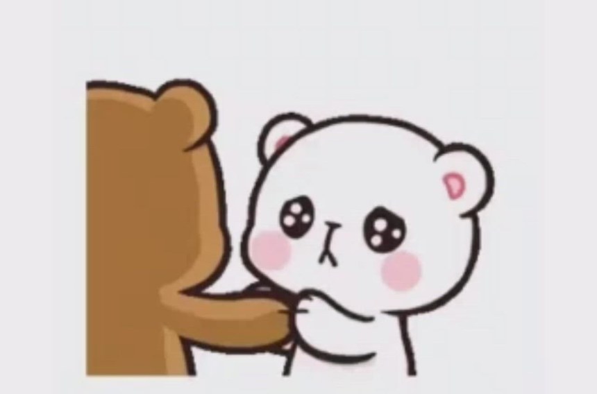 Milk Mocha Bear Стикеры гиф