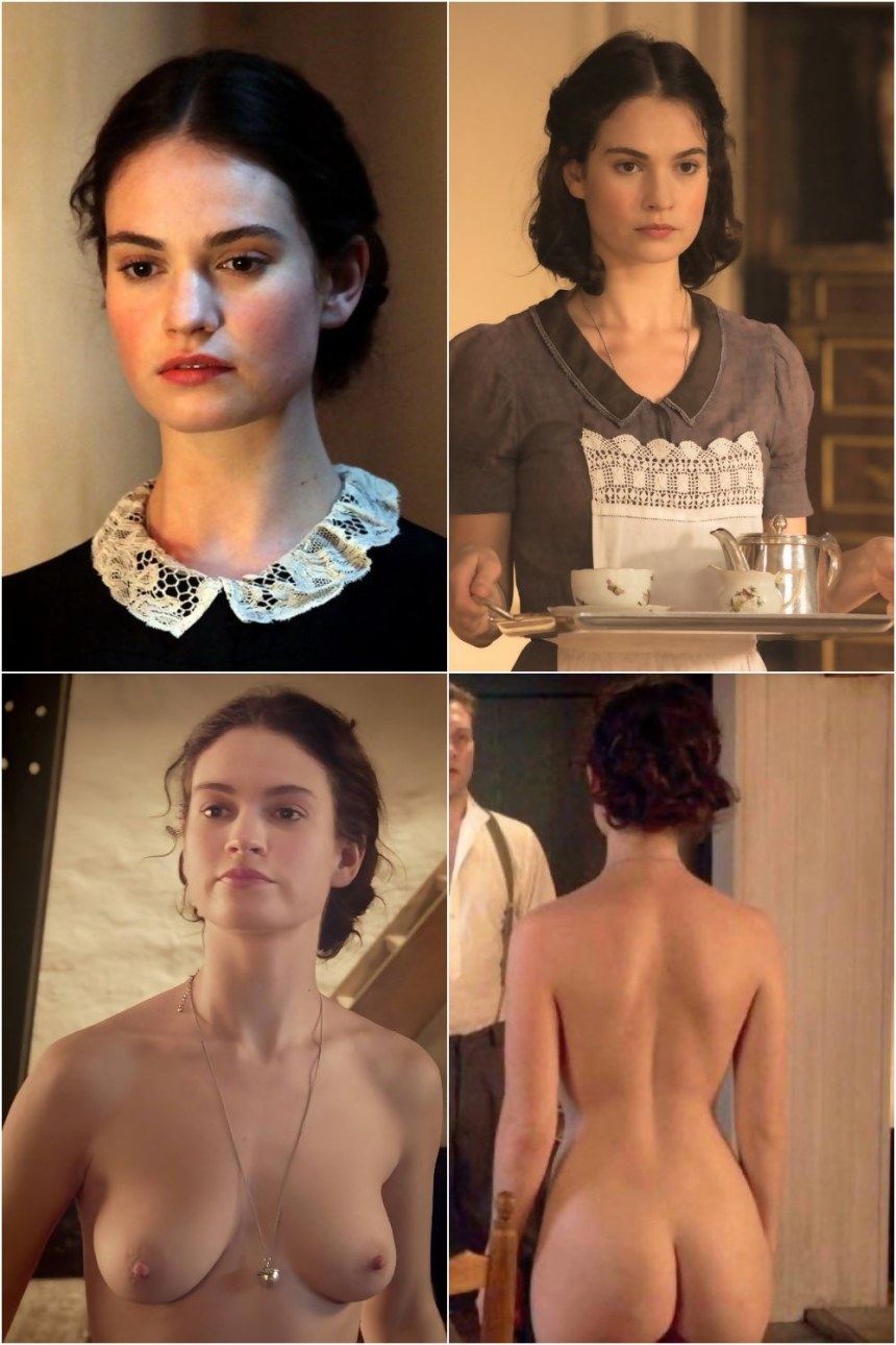 Голая Лили Джеймс (Lily James