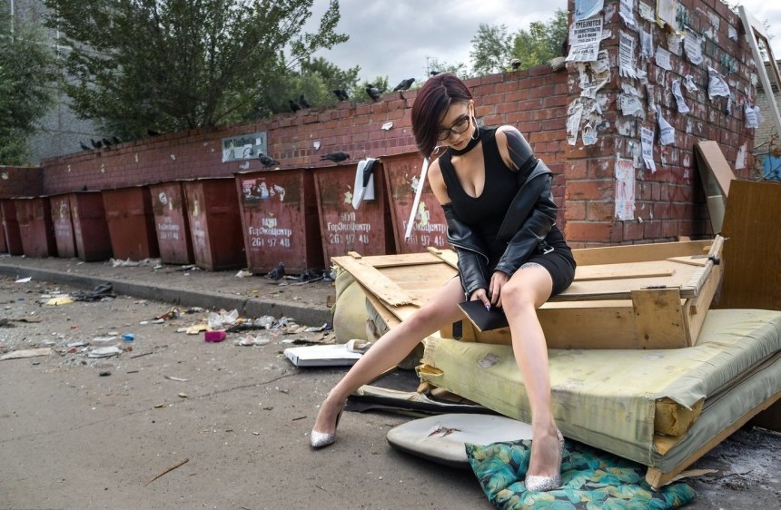 Фотосессия на помойке
