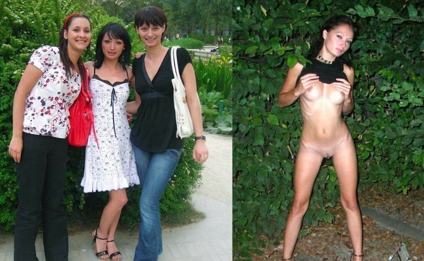 Одетые и раздетые выпускницы