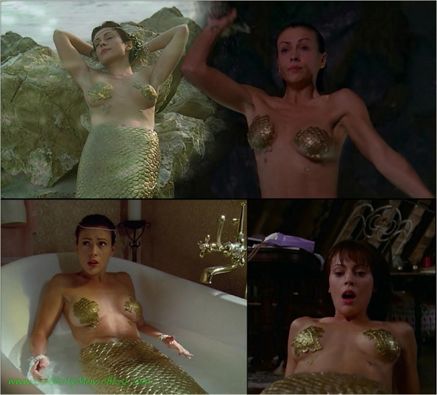 Алисса Милано (Alyssa Milano) голая в сериале «Зачарованные» (2006)