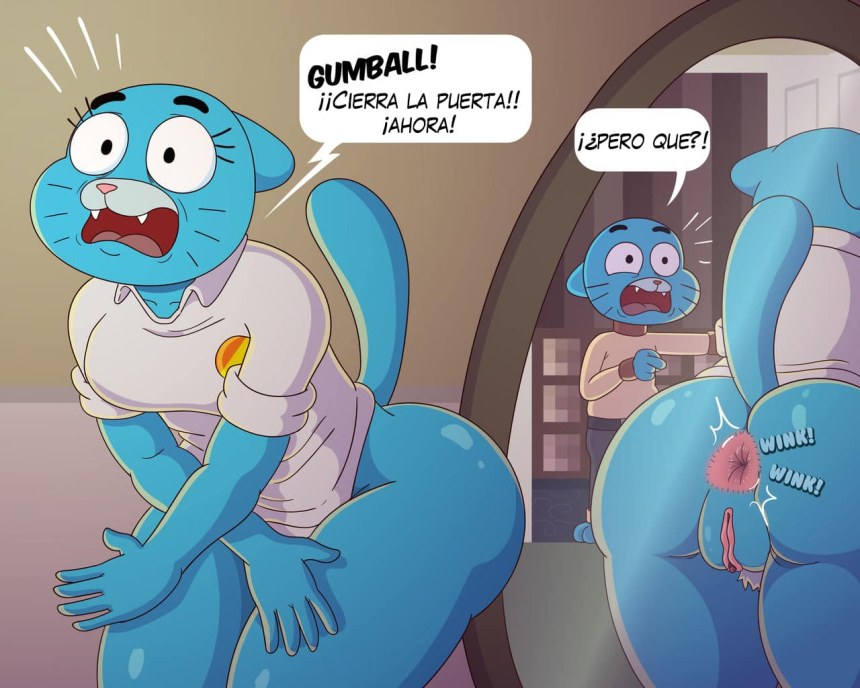 Hentai Николь Уоттерсон и Гамбол